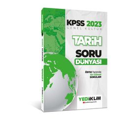 Yediiklim Yayınları 2023 KPSS Genel Kültür Tarih Soru Dünyası