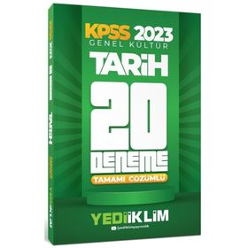 Yediiklim Yayınları 2023 KPSS Genel Kültür Tarih Tamamı Çözümlü 20 Deneme