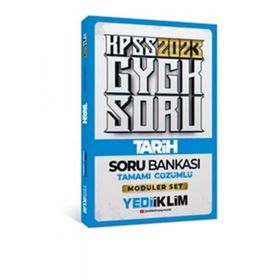 Yediiklim Yayınları 2023 KPSS Genel Kültür Tarih Tamamı Çözümlü Soru Bankası
