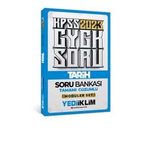 Yediiklim Yayınları 2023 KPSS Genel Kültür Tarih Tamamı Çözümlü Soru Bankası