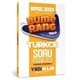 Yediiklim Yayınları 2023 KPSS Genel Yetenek Bumerang Türkçe Tamamı Çözümlü Soru Bankası