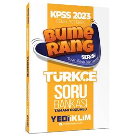 Yediiklim Yayınları 2023 KPSS Genel Yetenek Bumerang Türkçe Tamamı Çözümlü Soru Bankası
