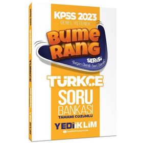 Yediiklim Yayınları 2023 KPSS Genel Yetenek Bumerang Türkçe Tamamı Çözümlü Soru Bankası