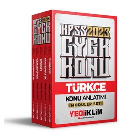 Yediiklim Yayınları 2023 KPSS Genel Yetenek Genel Kültür Konu Anlatımlı Modüler Set