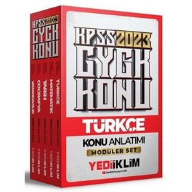 Yediiklim Yayınları 2023 KPSS Genel Yetenek Genel Kültür Konu Anlatımlı Modüler Set