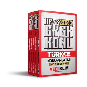 Yediiklim Yayınları 2023 KPSS Genel Yetenek Genel Kültür Konu Anlatımlı Modüler Set