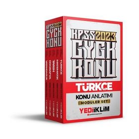Yediiklim Yayınları 2023 KPSS Genel Yetenek Genel Kültür Konu Anlatımlı Modüler Set