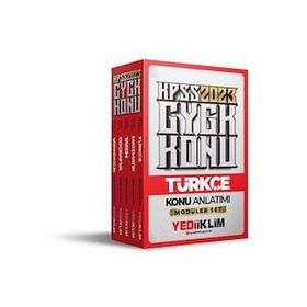Yediiklim Yayınları 2023 KPSS Genel Yetenek Genel Kültür Konu Anlatımlı Modüler Set