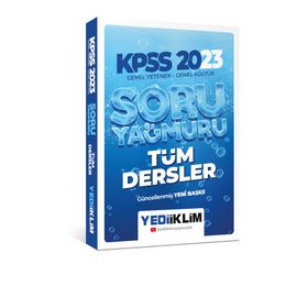 Yediiklim Yayınları 2023 KPSS Genel Yetenek Genel Kültür Tüm Dersler Soru Yağmuru