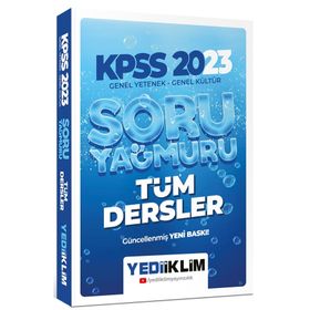Yediiklim Yayınları 2023 KPSS Genel Yetenek Genel Kültür Tüm Dersler Soru Yağmuru