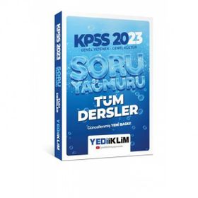Yediiklim Yayınları 2023 KPSS Genel Yetenek Genel Kültür Tüm Dersler Soru Yağmuru
