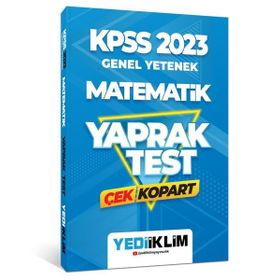 Yediiklim Yayınları 2023 KPSS Genel Yetenek Matematik Çek Kopart Yaprak Test