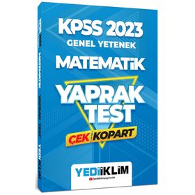 Yediiklim Yayınları 2023 KPSS Genel Yetenek Matematik Çek Kopart Yaprak Test