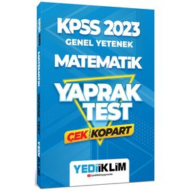Yediiklim Yayınları 2023 KPSS Genel Yetenek Matematik Çek Kopart Yaprak Test