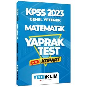 Yediiklim Yayınları 2023 KPSS Genel Yetenek Matematik Çek Kopart Yaprak Test