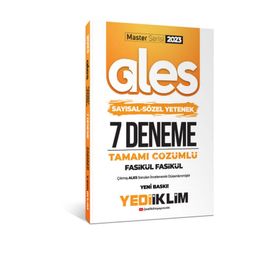 Yediiklim Yayınları 2023 Master Serisi Ales Sayısal - Sözel Yetenek Tamamı Çözümlü 7 Fasikül Deneme