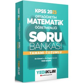 Yediiklim Yayınları 2023 ÖABT Ortaöğretim Matematik Öğretmenliği Tamamı Çözümlü Soru Bankası