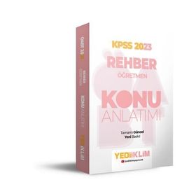 Yediiklim Yayınları - 2023 ÖABT Rehber Öğretmen Konu Anlatımı