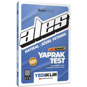 Yediiklim Yayınları - 2024 Ales Sayısal Sözel Yetenek Çek Kopart Yaprak Test