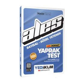 Yediiklim Yayınları - 2024 Ales Sayısal Sözel Yetenek Çek Kopart Yaprak Test