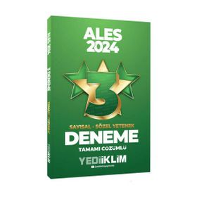 Yediiklim Yayınları 2024 ALES Sayısal Sözel Yetenek Tamamı Çözümlü 3 Yıldız Deneme
