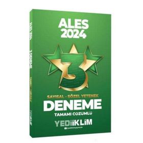 Yediiklim Yayınları 2024 ALES Sayısal Sözel Yetenek Tamamı Çözümlü 3 Yıldız Deneme