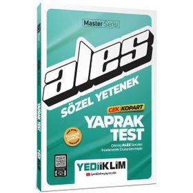 Yediiklim Yayınları 2024 ALES Sözel Yetenek Çek Kopart Yaprak Test