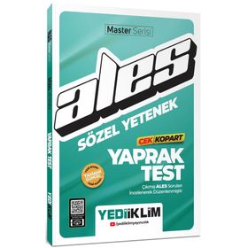 Yediiklim Yayınları 2024 ALES Sözel Yetenek Çek Kopart Yaprak Test