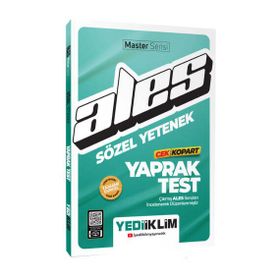 Yediiklim Yayınları 2024 ALES Sözel Yetenek Çek Kopart Yaprak Test