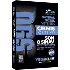 Yediiklim Yayınları - 2024 DGS Sayısal Sözel Yetenek Tamamı Çözümlü Son 8 Sınav Çıkmış Sorular