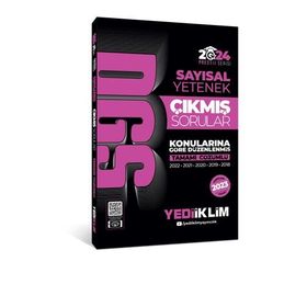 Yediiklim Yayınları - 2024 DGS Sayısal Yetenek Konularına Göre Tamamı Çözümlü Çıkmış Sorular