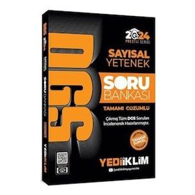 Yediiklim Yayınları 2024 DGS Sayısal Yetenek Tamamı Çözümlü Soru Bankası