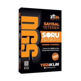 Yediiklim Yayınları 2024 DGS Sayısal Yetenek Tamamı Çözümlü Soru Bankası