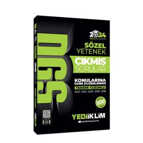 Yediiklim Yayınları 2024 DGS Sözel Yetenek Tamamı Çözümlü Konularına Göre Çıkmış Sorular
