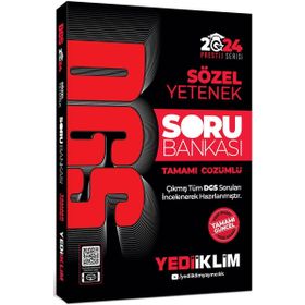 Yediiklim Yayınları 2024 DGS Sözel Yetenek Tamamı Çözümlü Soru Bankası