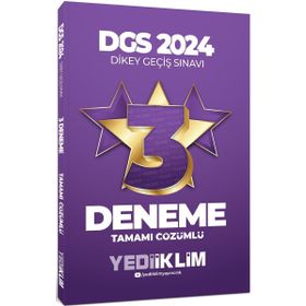 Yediiklim Yayınları 2024 DGS Tamamı Çözümlü 3 Deneme