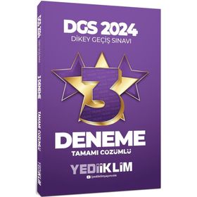 Yediiklim Yayınları 2024 DGS Tamamı Çözümlü 3 Deneme