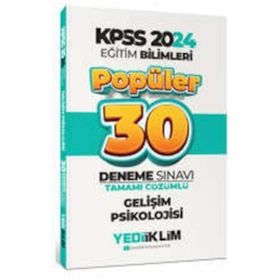 Yediiklim Yayınları 2024 Eğitim Bilimleri Gelişim Psikolojisi Popüler Tamamı Çözümlü 30 Deneme