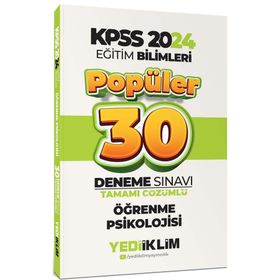Yediiklim Yayınları 2024 Eğitim Bilimleri Öğrenme Psikolojisi Popüler Tamamı Çözümlü 30 Deneme