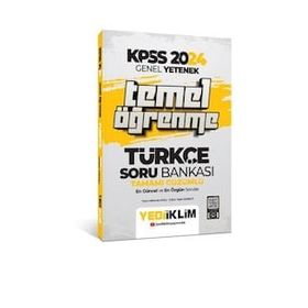 Yediiklim Yayınları 2024 Genel Yetenek Türkçe Temel Öğrenme Tamamı Çözümlü Soru Bankası