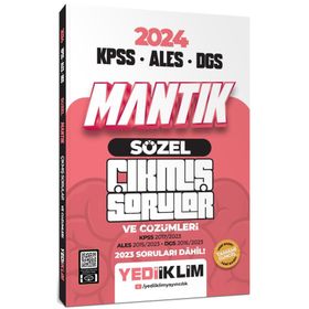 Yediiklim Yayınları - 2024 KPSS ALES DGS Sözel Mantık Tamamı Çözümlü Çıkmış Sorular