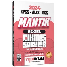 Yediiklim Yayınları - 2024 KPSS ALES DGS Sözel Mantık Tamamı Çözümlü Çıkmış Sorular