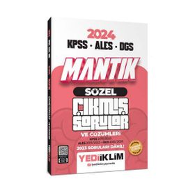 Yediiklim Yayınları - 2024 KPSS ALES DGS Sözel Mantık Tamamı Çözümlü Çıkmış Sorular