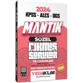 Yediiklim Yayınları - 2024 KPSS ALES DGS Sözel Mantık Tamamı Çözümlü Çıkmış Sorular