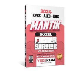 Yediiklim Yayınları - 2024 KPSS ALES DGS Sözel Mantık Tamamı Çözümlü Çıkmış Sorular