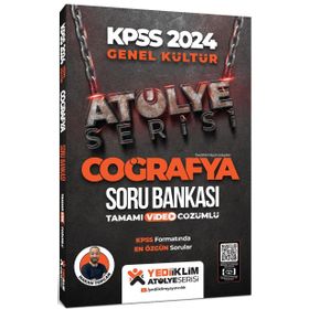 Yediiklim Yayınları 2024 Kpss Atölye Serisi Tamamı Video Çözümlü Coğrafya Soru Bankası