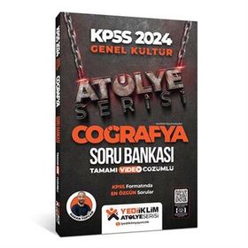 Yediiklim Yayınları 2024 Kpss Atölye Serisi Tamamı Video Çözümlü Coğrafya Soru Bankası