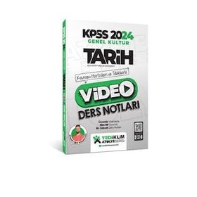 Yediiklim Yayınları 2024 Kpss Atölye Serisi Tarih Video Ders Notları