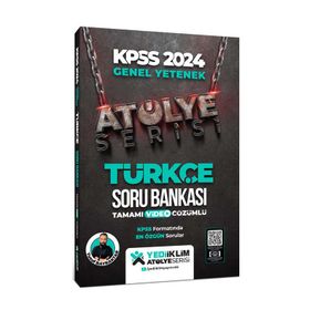 Yediiklim Yayınları 2024 Kpss Atölye Serisi Türkçe Tamamı Video Çözümlü Soru Bankası