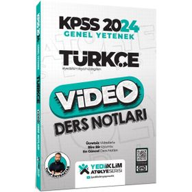 Yediiklim Yayınları - 2024 Kpss Atölye Serisi Türkçe Video Ders Notları